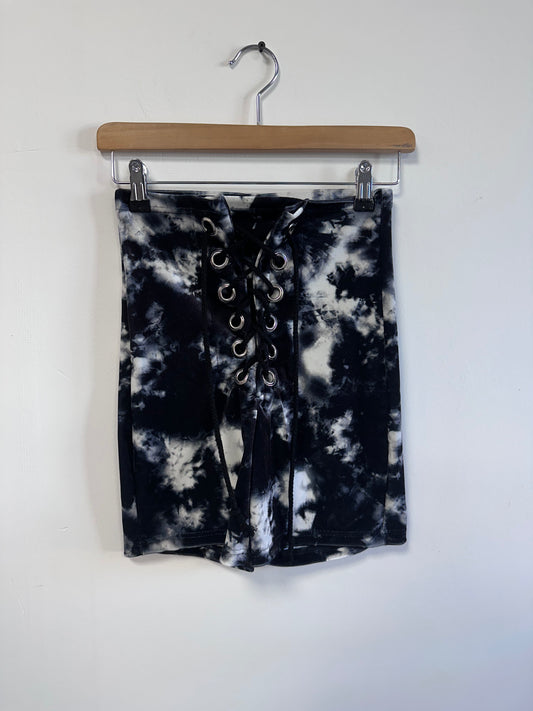 SAMPLE - Stevie Shorts in Tie Dye Black