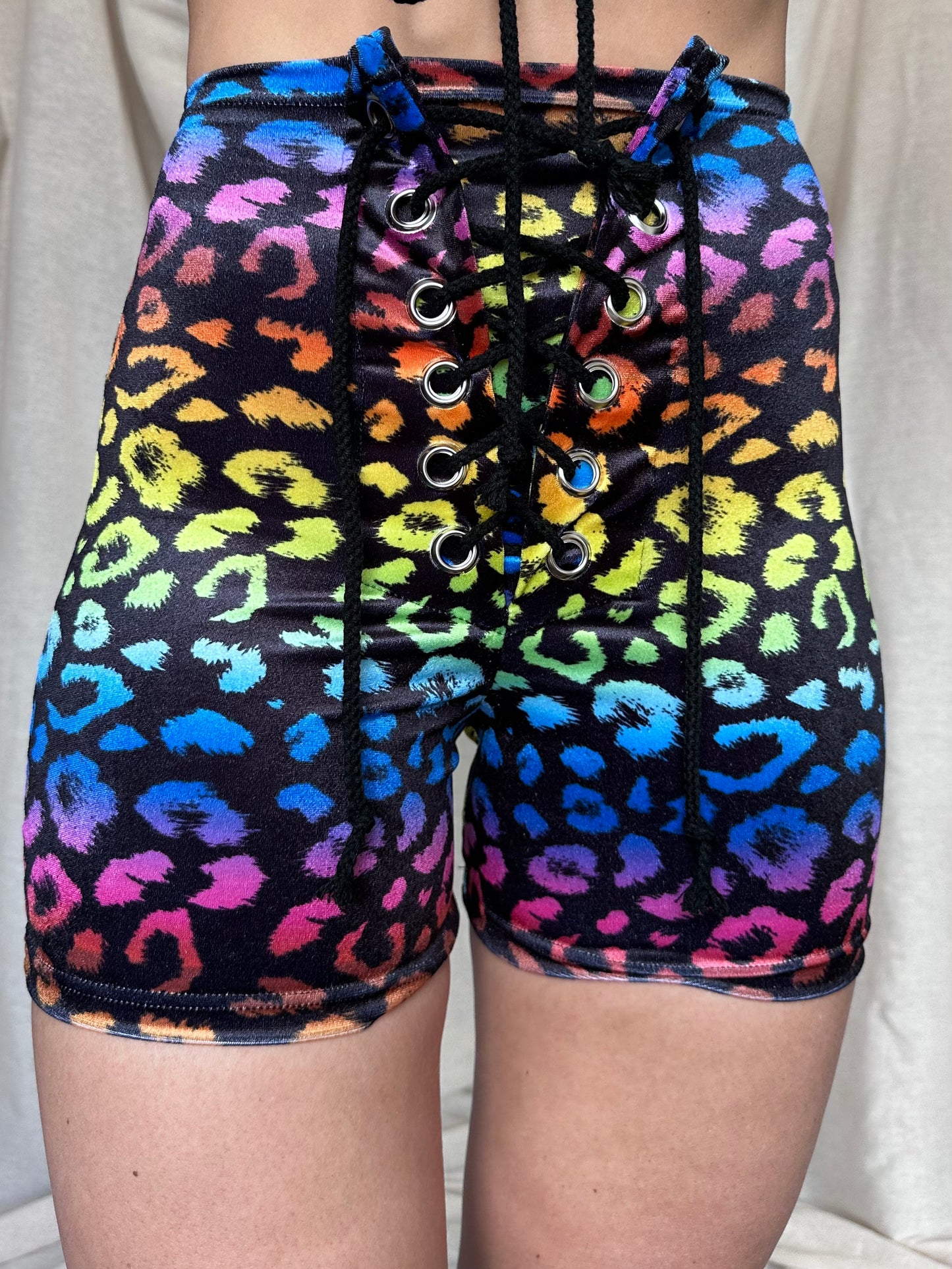 EXCLUSIVE - Stevie Shorts in Rainbow Leopard